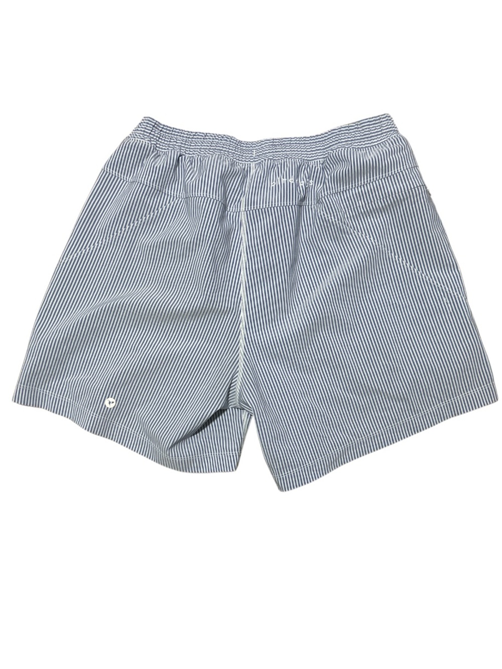 BIRDDOGS Gym Shorts Lined Flying Wasp Seersucker Blue White Striped L - Picture 5 of 6